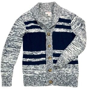 Cat & Jack Cardigan Sweater S 6/7 Button Down Front with Collar Marled